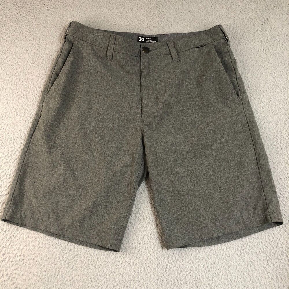 Hurley Shorts Mens 30 Gray Phantom Khaki Casual Skater Preppy Surf Outdoor Chino